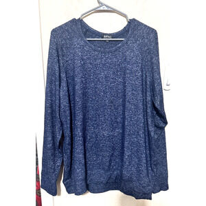 Buffalo David Bitton Womens XL Pullover Sweatshirt Super Soft Navy Blue casual